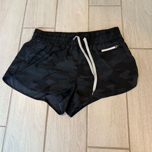 Vuori Black Camo Athletic Shorts
